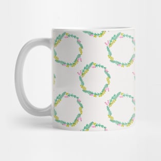 Winter wreath pattern Mug